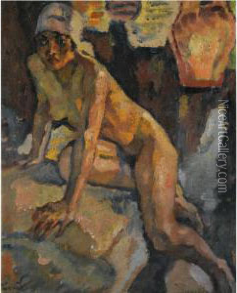 Im Serail (in The Seraglio) Oil Painting - Leo Putz