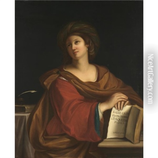 The Samian Sybil Oil Painting -  Guercino