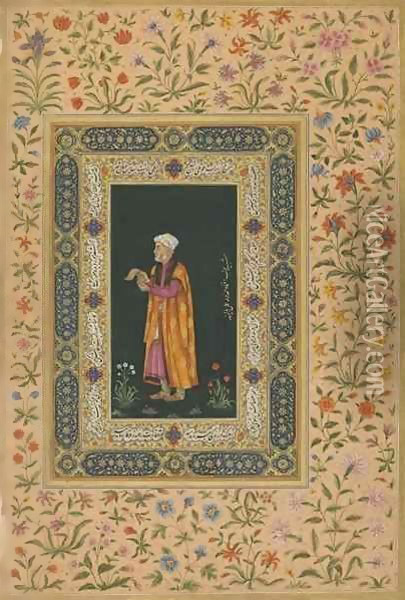 Portrait of Itimad Al-dawla, Mughal dynasty Oil Painting - Balchand