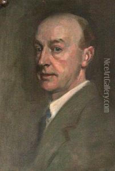 Half Length Portrait Study Of Archibald Studdart Walker Oil Painting - James Guthrie