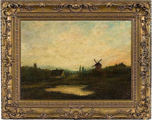 Twilight In Normandy Oil Painting - Homer Dodge Martin