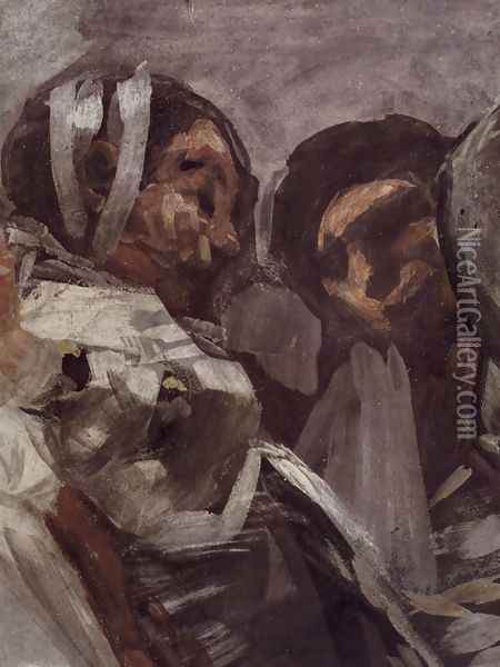 The Legende of St. Anthony of Padua (Detail) 4 Oil Painting - Francisco De Goya y Lucientes