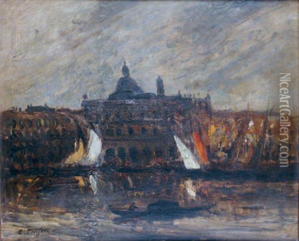 Venise Oil Painting - Jacques-Edouard Dufeu