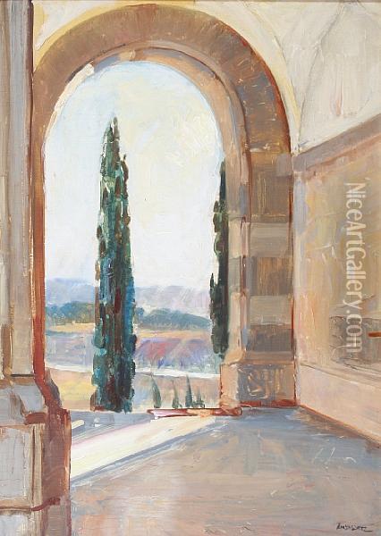 View From The Union Buildings, Pretoria Oil Painting - John Henry Amschewitz