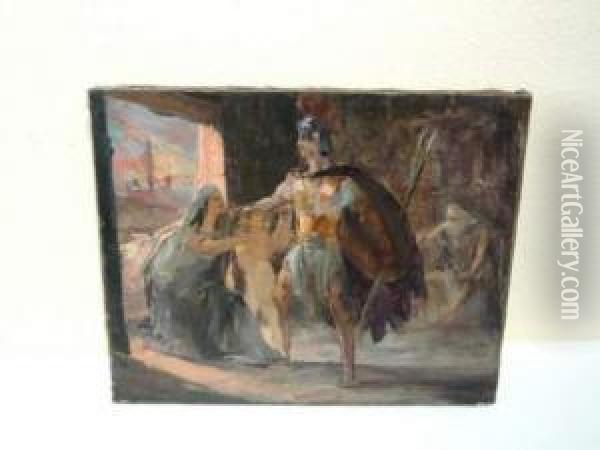 La Guerre De Troie Oil Painting - Louis-Auguste Girardot