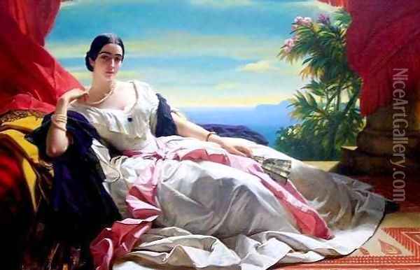Leonilla Princess of Sayn Wittgenstein Oil Painting - Franz Xavier Winterhalter