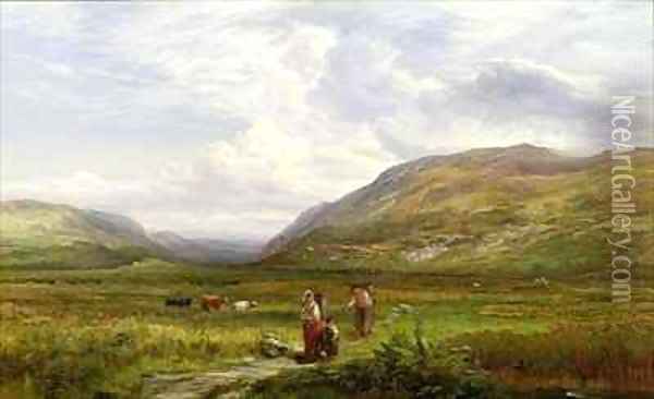 The Caledonian Valley Scotland Oil Painting - Mark Edwin Dockree