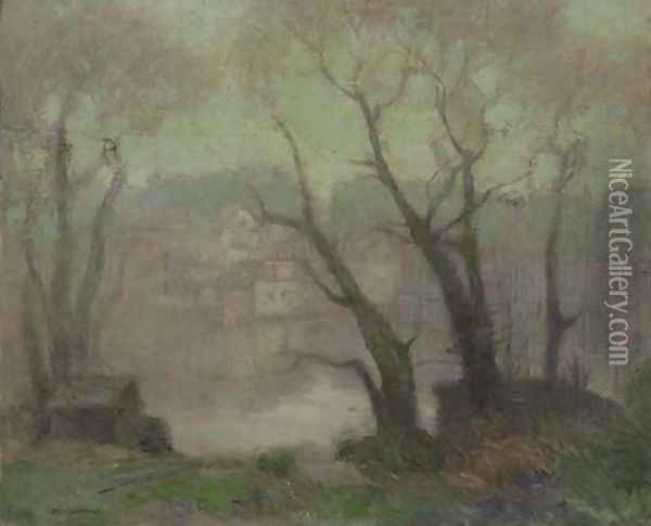 Misty Evening Oil Painting - Paul Cornoyer