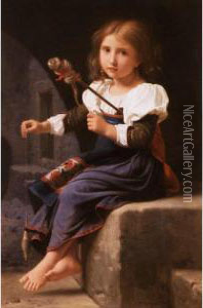 Young Girl Of Galinero Oil Painting - Alfred P. De Curzon