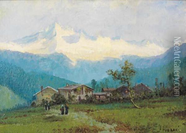 Ultime Nevi Oil Painting - Romolo Liverani