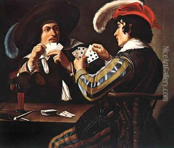 The Card Players 4 Oil Painting - Theodoor Rombouts