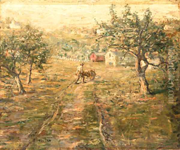 Spring Orchards Oil Painting - Ernest Lawson