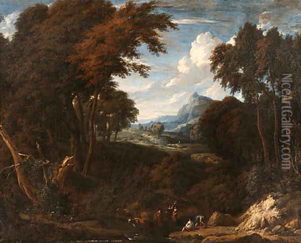 Untitled Oil Painting - Cornelis Huysmans