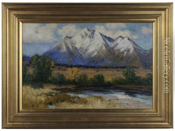 Sierra Blanca Oil Painting - Charles Partridge Adams
