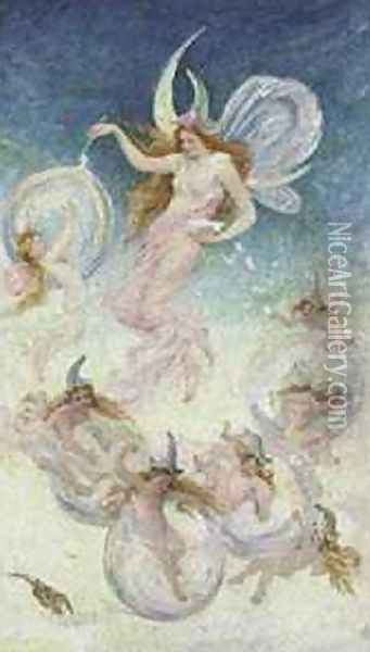 Angels Oil Painting - Frederick Stuart Church