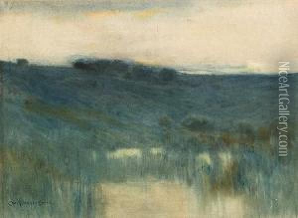 Tonalist Landscape Oil Painting - Charles Warren Eaton