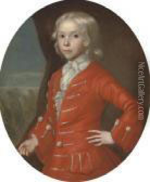 Portrait Of A Boy, Traditionally Identified As Charles Oil Painting - George, of Chichester Smith
