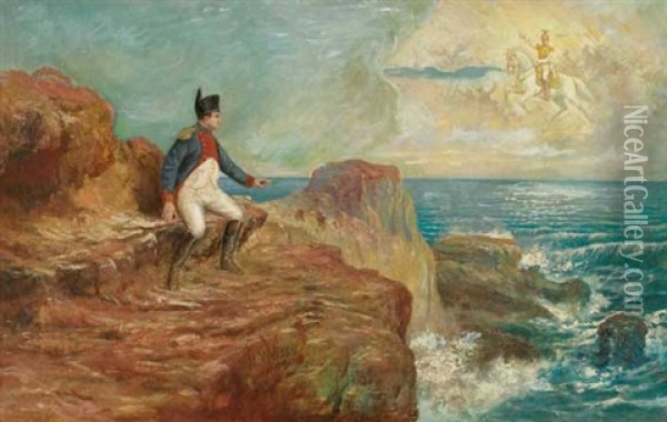 Napoleons Vision Oil Painting - Rudolf Johann Weisse