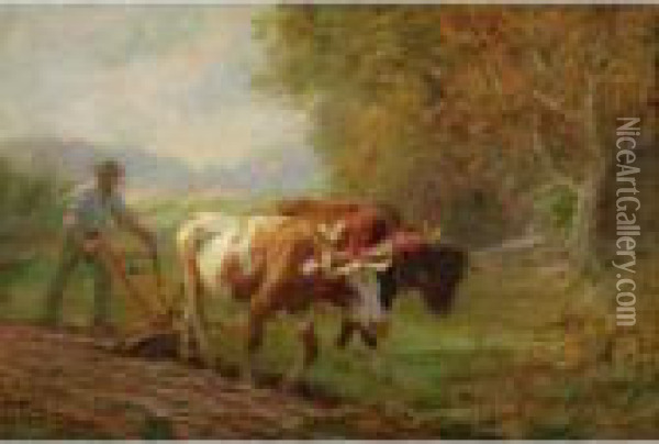 Cattle Driver Oil Painting - Edward Henry Potthast