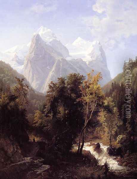 Path Through the Mountains Oil Painting - William Trost Richards