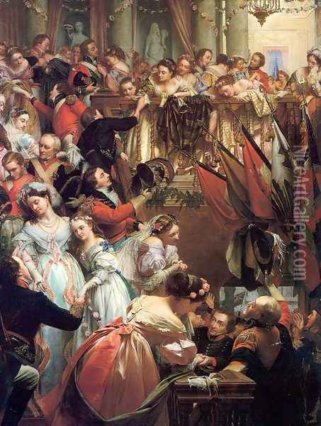 Before Waterloo 1868 Oil Painting - Henry Nelson O'Neil
