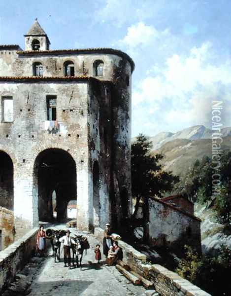 Church of San Spirito Oil Painting - Jacques Carabain