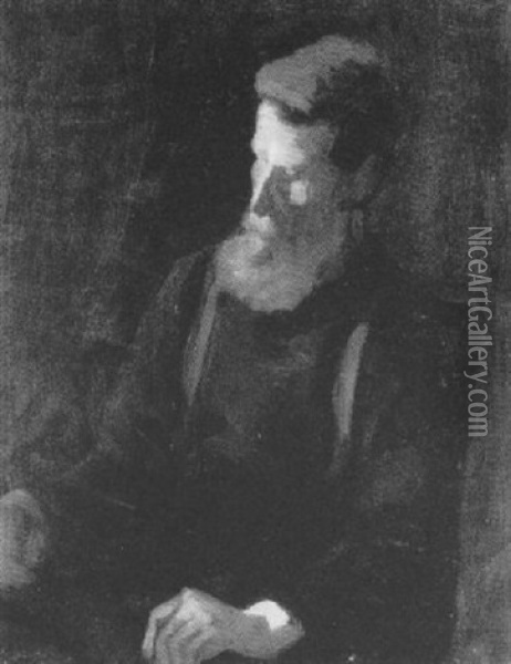 Portrait Of Henry Kitchen Oil Painting - Stanhope Forbes