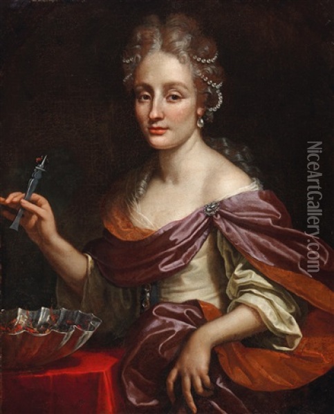 Portia Oil Painting - Benedetto Gennari the Younger