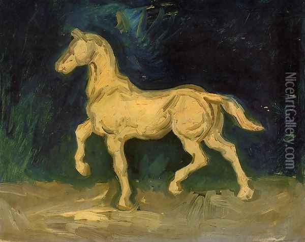 Plaster Statuette of a Horse Oil Painting - Vincent Van Gogh