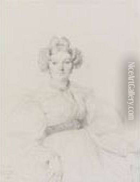 Mme. Aristide-laurent Dumont, Born Pauline-josephine Dufresne Oil Painting - Jean Auguste Dominique Ingres