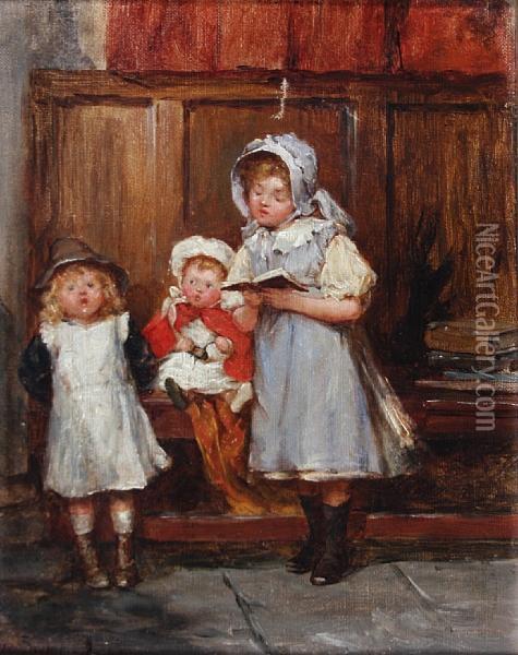 We Are But Little Children Weak, Nor Born Toany High Estate Oil Painting - Marie Ellen Seymour Lucas