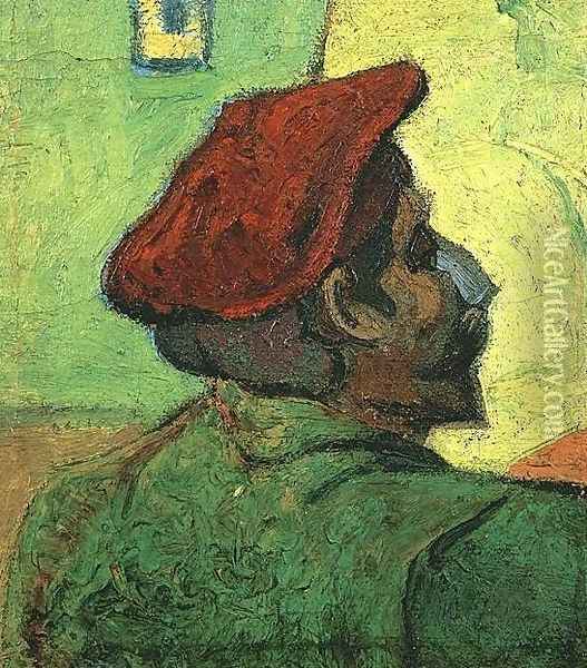 Paul Gauguin (Man In A Red Beret) Oil Painting - Vincent Van Gogh