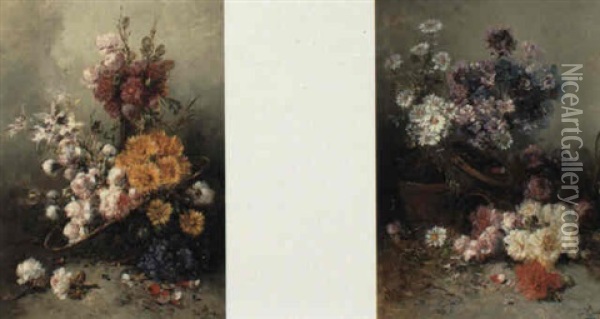 Floral Still Lifes Oil Painting - Henry Schouten