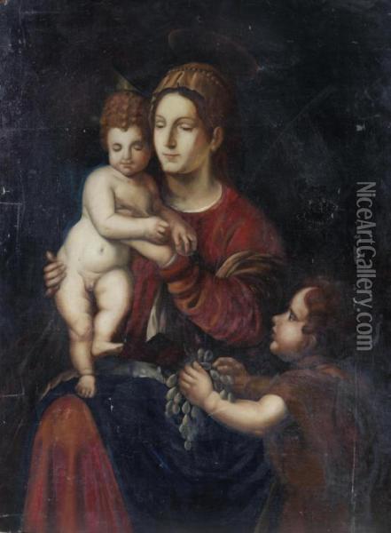 The Madonna And Child Oil Painting - Luca Signorelli