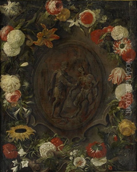 Apollon Och Marsyas Oil Painting - Jan Philip van Thielen