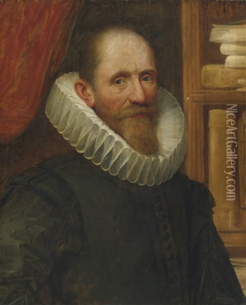 Portrait Of A Man Oil Painting - Hieronymus Van Kessel