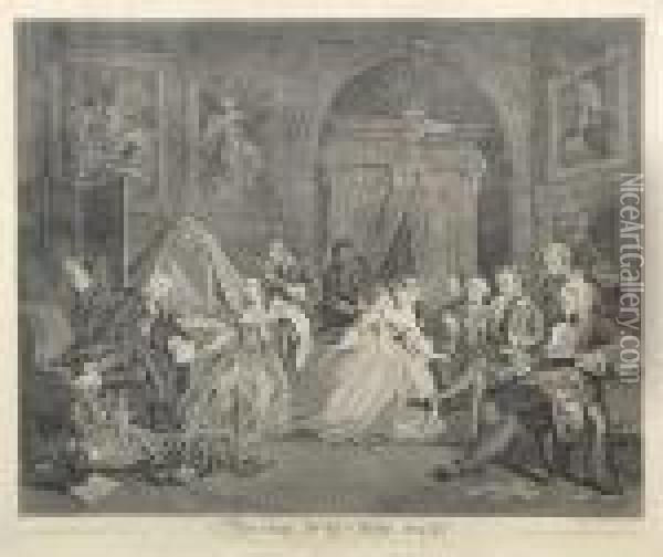 Marriage A La Mode Oil Painting - William Hogarth