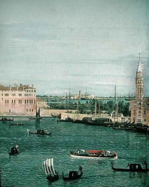 Bacino di San Marco, Venice, 1734-40 (detail-2) Oil Painting - (Giovanni Antonio Canal) Canaletto