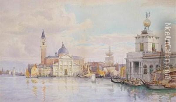 The Redentore Church On Guidecca, Venice Oil Painting - Hubert James Medlycott