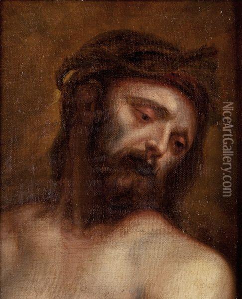 Visage Du Christ Oil Painting - Sir Anthony Van Dyck