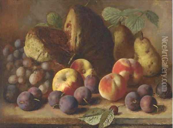 Summer fruits Oil Painting - George Walter Harris