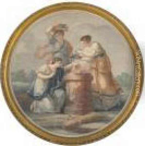 Sacrifice To Ceres Oil Painting - Angelica Kauffmann