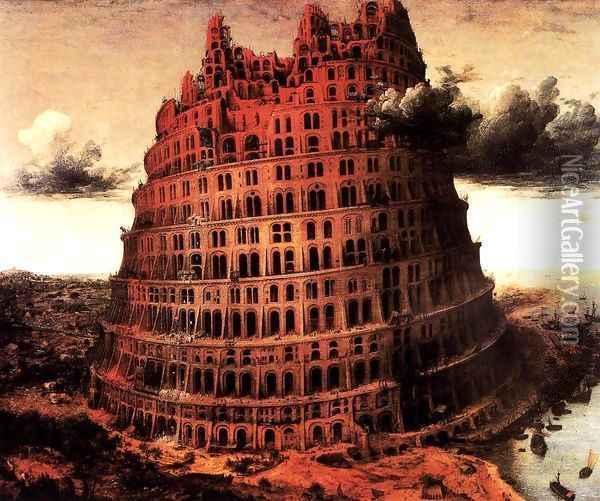 The 'Little' Tower of Babel 1564 Oil Painting - Jan The Elder Brueghel