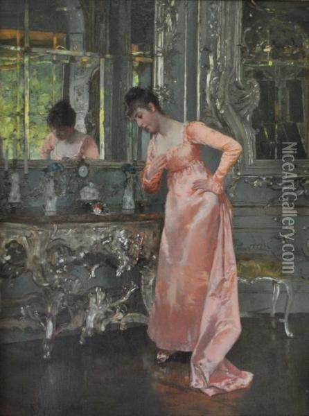 ````````reflections```````` Oil Painting - A. Raudnitz