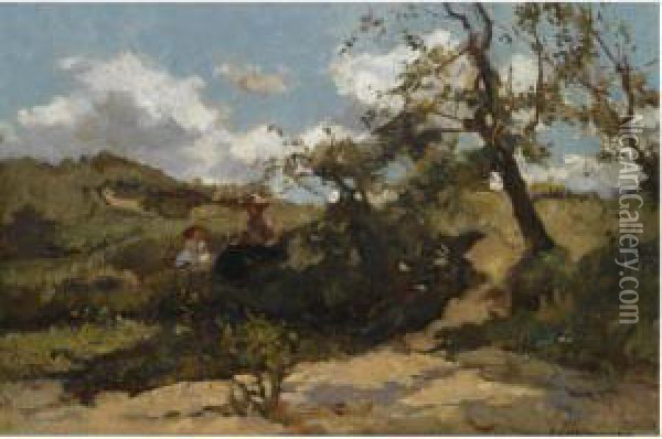 Een Septemberdag In Het Duin Oil Painting - Johannes Evert Akkeringa