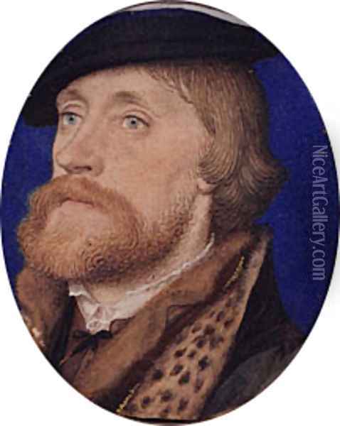 Thomas Wriothesley First Earl of Southampton ca. 1535 Oil Painting - Hans Holbein the Younger