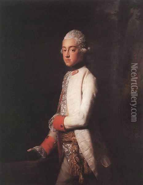 Prince George Augustus of Mecklenburg-Strelitz 2 Oil Painting - Allan Ramsay
