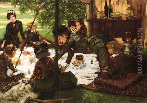Children's Party Oil Painting - James Jacques Joseph Tissot
