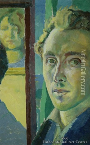 Self Portrait Oil Painting - Robert Field