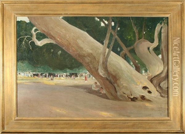 California Park Oil Painting - G.O. Kalmykov